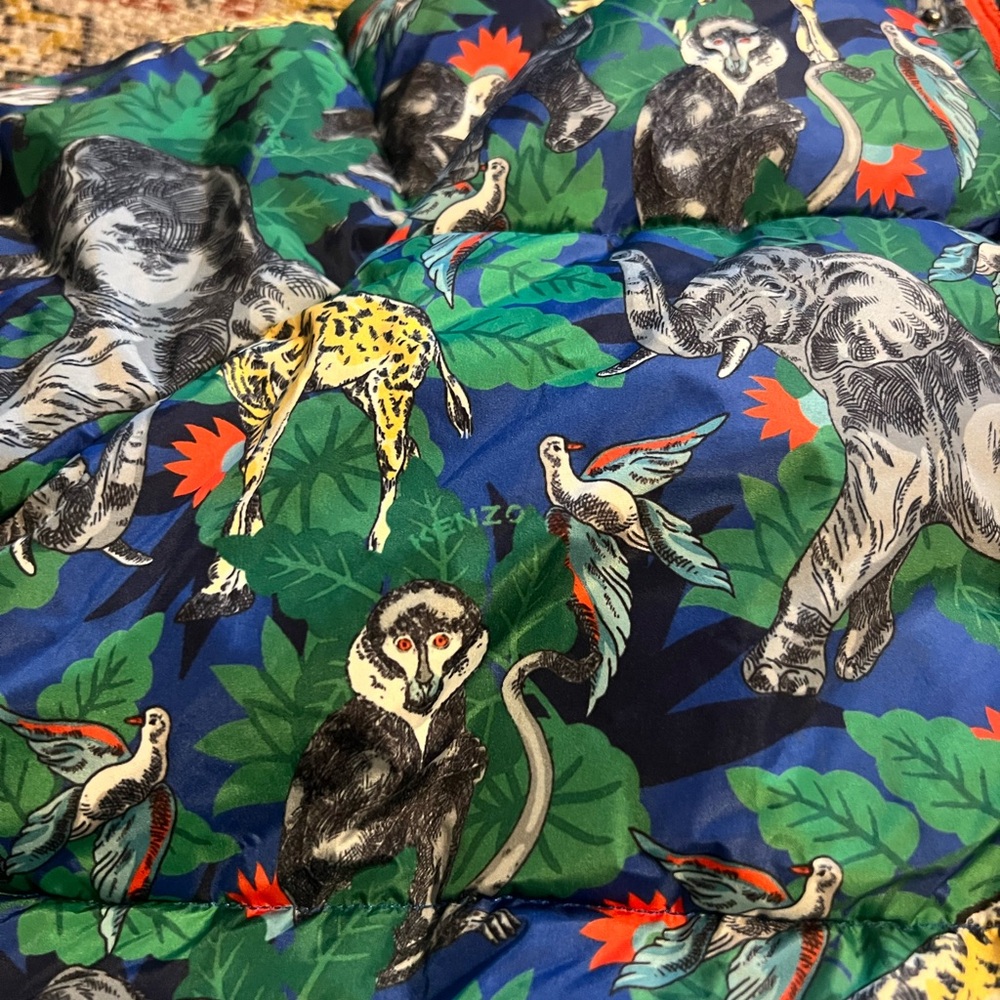 Colorful Patterned Kenzo Puffer Jacket - Picture 3 of 6